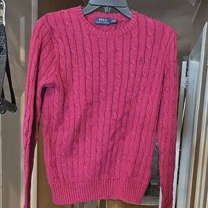 Polo by Ralph Lauren Pink Cable Knit Sweater